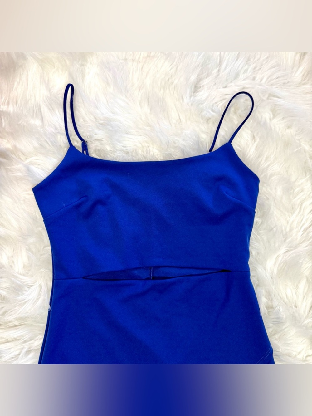 Lulus Royal Blue Cutout Bodycon Mini Dress Size M - Picture 5 of 9